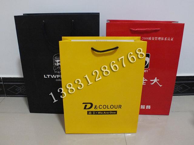 禮品紙袋廠，河北手提紙袋，環保手提紙袋